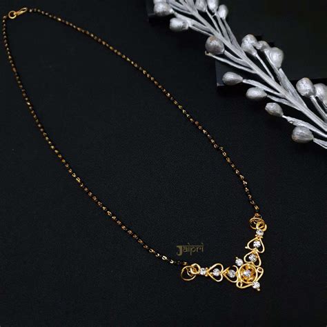 Adorable AD Stone Gold Mangalsutra – Jaipri