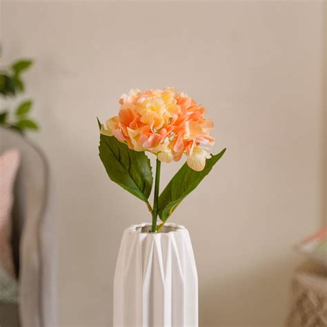 Faux Hydrangea Flower Peach Online - Premium Artificial Flower | Nestasia