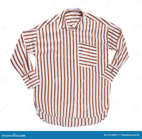 Female Striped Shirt Isolated on White Background, Striped Dress ...