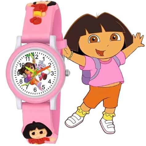 SELLORIA Silicone White Dial Dora Love Watch Series Analogue Girl'S ...