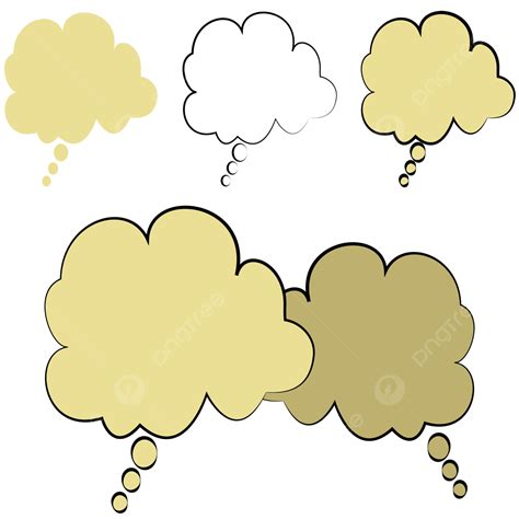 Speech Thought Bubbles Vector Clip Art, Speech, Thought, Bubbles PNG ...