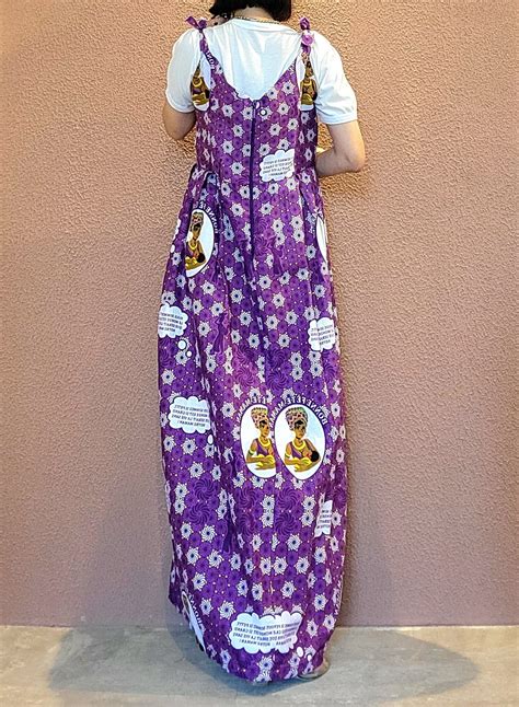 THDR561 アフリカンプリントマキシワンピース | alocasia vintage