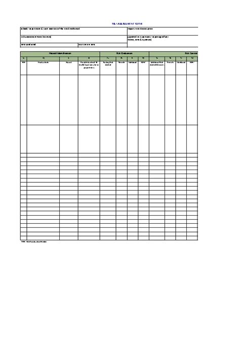 Risk Assessment Matrix Template Excel - PDFSimpli