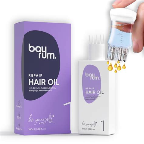 Buy BAYRUM Herbal Hair Oil with Oil Applicator | For Controlling Hair ...