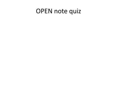 Image result for Open Note Quiz