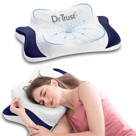 Dr Trust USA 399 Cervical Butterfly Pillow for Neck & Shoulder Pain ...