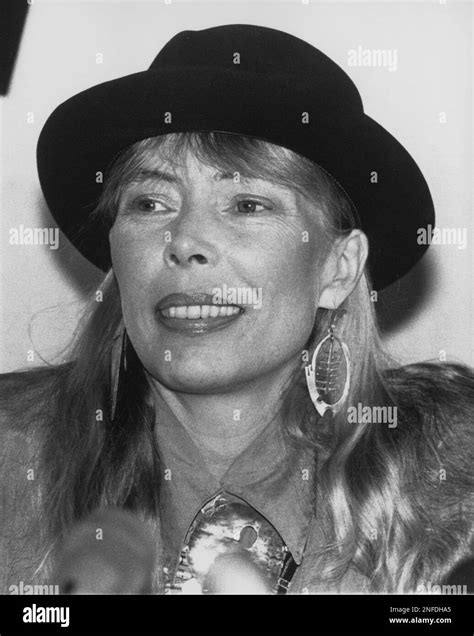 A 1980ies portrait of Canadian Singer and songwriter Joni Mitchell, during an AP interview in ...
