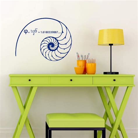 Buy Gadgets WRAP Wall Decals Fibonacci Spiral Golden Ratio Wall ...