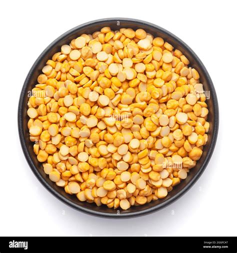 Macro Close-up of Organic Bengal Gram (Cicer arietinum) or split yellow ...