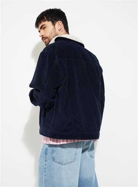 Buy URB_N Men Sherpa Lined Corduroy Jacket Online at just Rs. 2999.0 ...