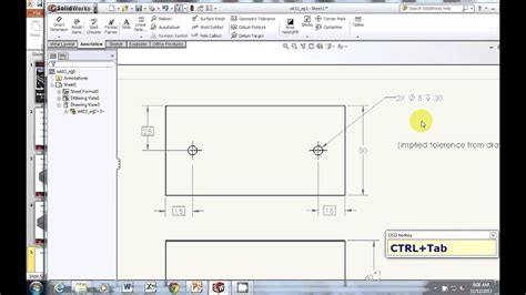 Image result for Tolerance SolidWorks Drawing