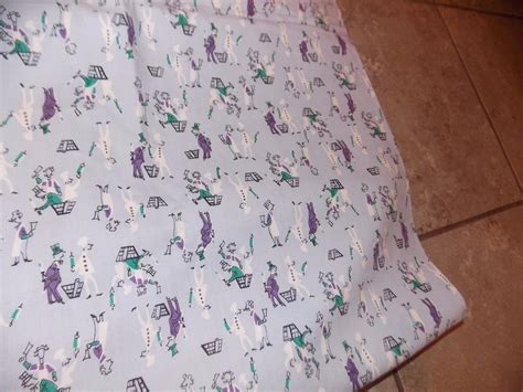 Vintage Nursery Rhyme Fabric Butcher Baker Candlestick Maker Cotton 38 ...