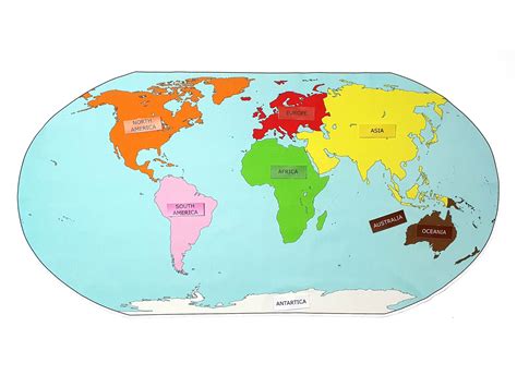 World Map 7 Continents 的图像结果