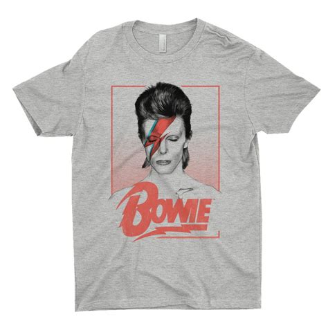 David Bowie T-Shirt | Aladdin Sane Bowie Red Image David Bowie Shirt