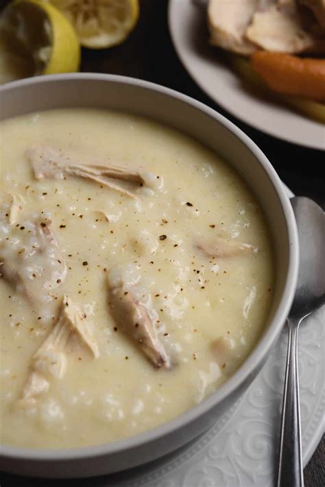 Greek Avgolemono Soup (Egg-Lemon Chicken Soup) - Real Greek Recipes