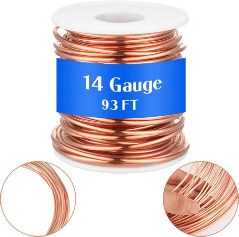Amazon.com: Therwen 14 Gauge Copper Wire for Electroculture, Gardening ...