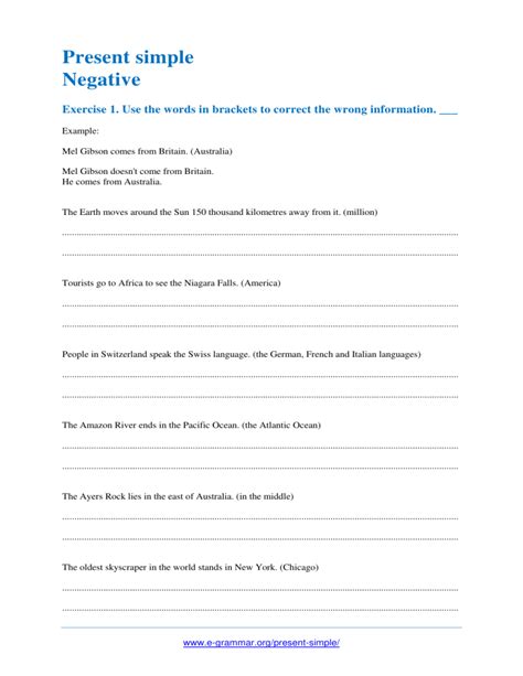 Image result for Present Simple Negative Multiple Choice