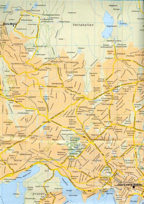 Oslo Tourist Map Printable Pictures