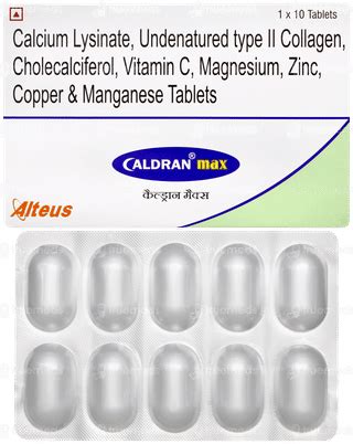 Caldran Max Tablet 10 - Uses, Side Effects, Dosage, Price | Truemeds
