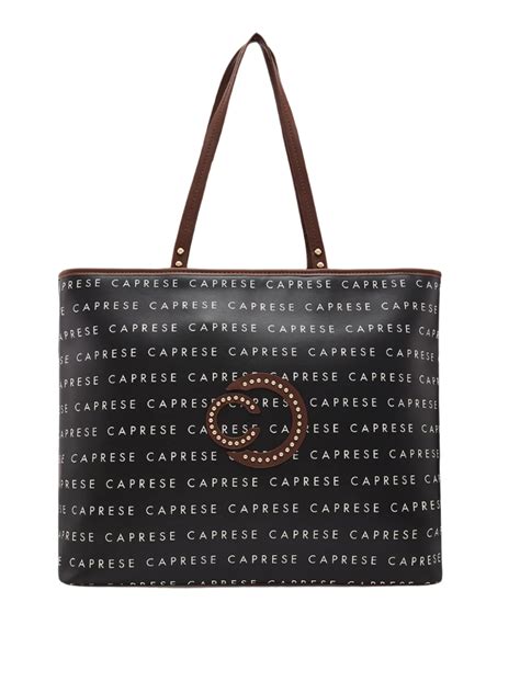 Buy Caprese Topaz Large Black Tote Bag @ Rs.3799 | Caprese Bags