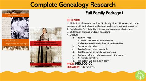 Filipino Genealogy Project: Genealogy Services
