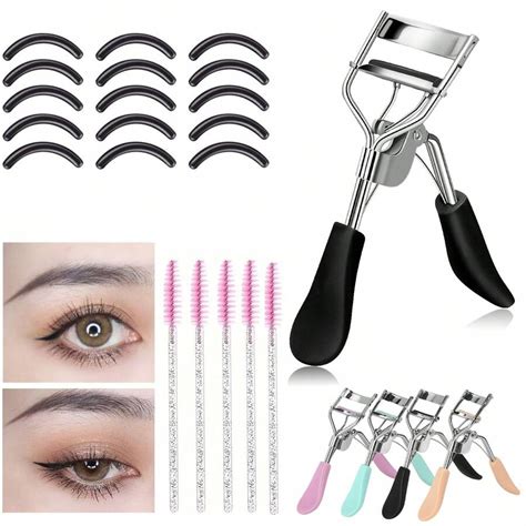 Eyelash Curlers Kit Eyelash Curler With Eyelash Brush And Silicone ...