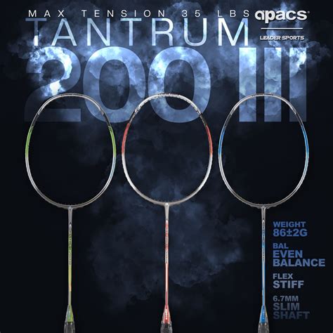 APACS Tantrum 200 III Badminton Racket - TriplePointSports