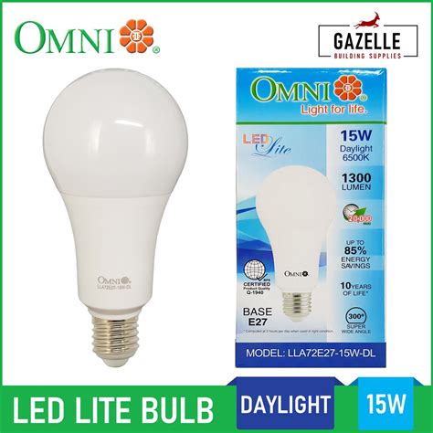 Omni LED Lite Bulb Daylight 15W 15 Watts E27 Light Bulb | Lazada PH