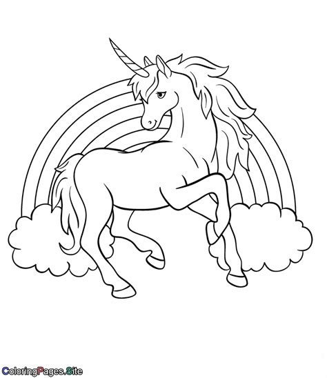 Cool Coloring Pages Rainbow Unicorn