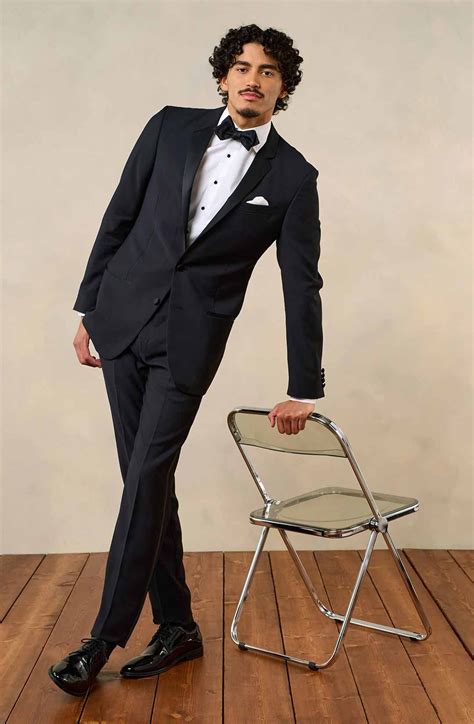 Notch Lapel Tuxedo from The Black Tux | David's Bridal