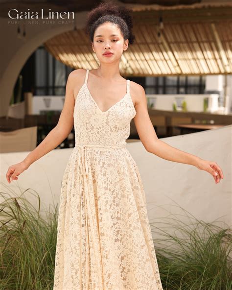 Cotton lace wedding dress MONA – MadebyGaia