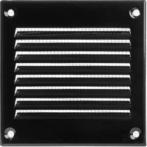 Vent Systems 4'' x 4'' Inch (Overall Dimensions) - Black Air Vent Cover ...