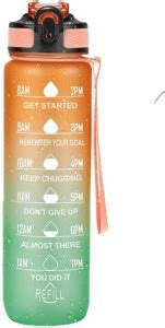 SONGMICS 1 Litre - Unbreakable Water Bottle with Straw - Water Bottle ...
