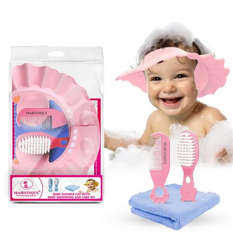Buy Baby Shower Cap & Grooming Care Kit (Pack of 4)- Majestique