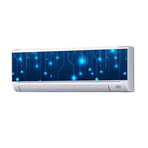 VVWV Electric Effect AC Sticker Graphic Full Wrapped Air Conditioner ...