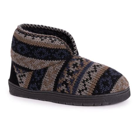 MUK LUKS Men's Mark Bootie Slippers - Walmart.com