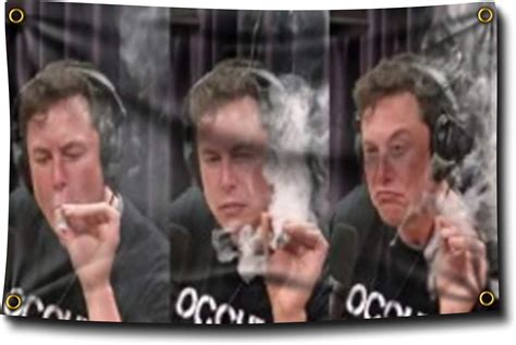 Banger - Elon Musk Smoking Weed Joint Joe Rogan Flag | Ubuy India