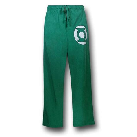Men's Green Lantern Symbol Green Pajama Pants