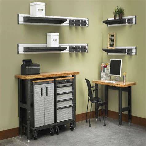 Buy Premier Series 12 in. x 30 in. Metal Garage Wall Shelving in ...