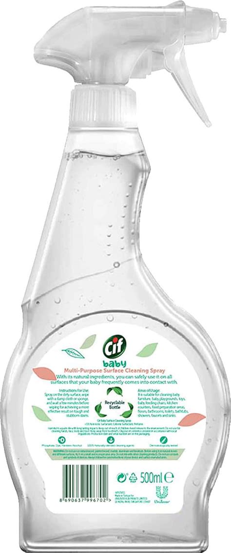 Buy CIF BABY MULTI-PURPOSE LIQUID CLEANER SPRAY 100% NATURALLY DERIVED ...