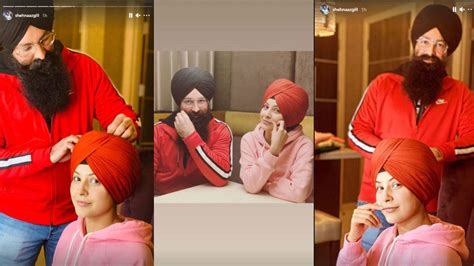 Shehnaaz Gill ties turban, transformation as sikh sardar ji goes viral