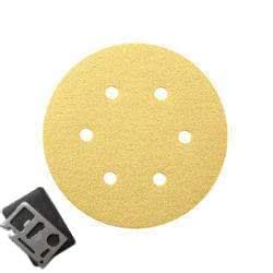Bosch 6"(150mm) Dia 6Hole Hook & Loop Sanding Paper/Disc For Sander ...