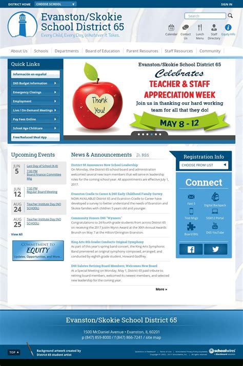 District 65 Calendar - Printable Calendars AT A GLANCE