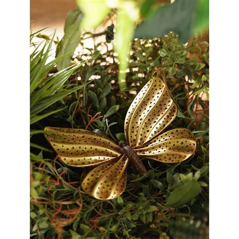 Buy Pure Home + Living Gold Polyresin Butterfly Decor Accent Online