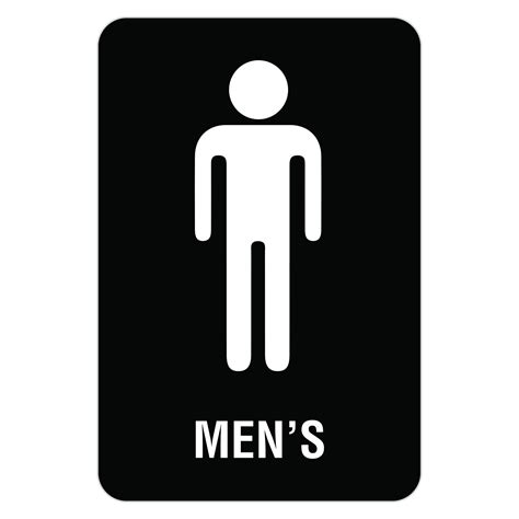 Printable Mens Bathroom Sign