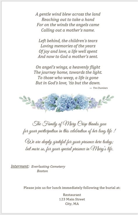 Rezultat imagine pentru Memorial Service Programs