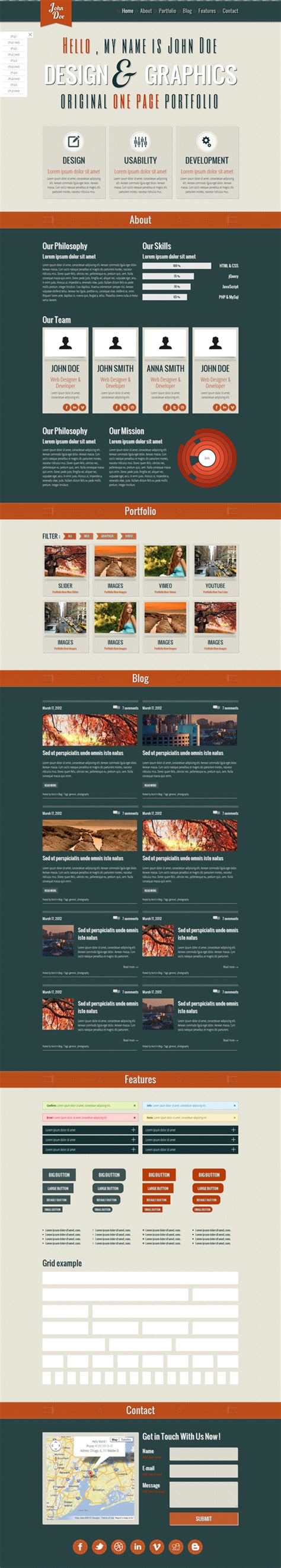 Responsive HTML5 CSS3 Portfolio Template | HTML5 Mania