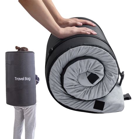 Memory Foam Camping Mattress 2.5 inch, Twin Portable Roll Up Camping ...