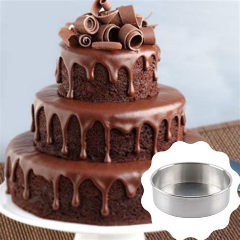 ALUMINIUM CAKE TIN ROUND SHAPE - SET OF 3