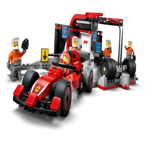 Lego 60443 City F1 Pit Stop & Pit Crew With Ferrari Car (322 Pieces ...